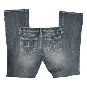 Houston Jeans Twenty X Lowest Rise Womens Medium Wash Size 5 W917